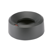 Iris Round deksel open zwart (38x15 cm)