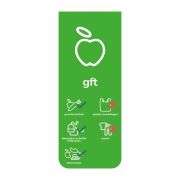BinBin Front signing magnetisch gft Groen