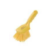 Hillbrush werkborstel hard korte greep 25 cm geel