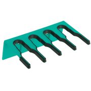 Hillbrush wandhouder 4 stelen 20 cm groen