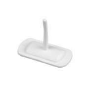Hillbrush plastic haak voor rail wit