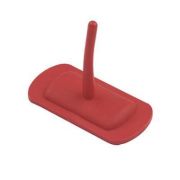 Hillbrush plastic haak voor rail rood
