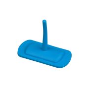 Hillbrush plastic haak voor rail blauw