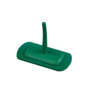 Hillbrush plastic haak voor rail groen