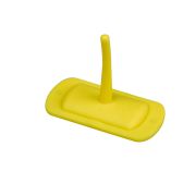 Hillbrush plastic haak voor rail geel