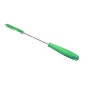 Hillbrush Buisborstel medium RVS met greep groen