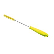Hillbrush Buisborstel medium RVS met greep geel