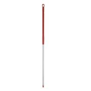 Hillbrush steel alu gekleurde grip 150 cm rood