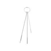 Smalle pijpborstelset aan ring, polyester vezels zacht