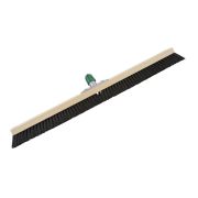 Zaalveger hout, gemengd haar, 100 cm + steelhouder