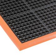 Anti - Vermoeidheidsmat 97x163 cm oranje/zwart