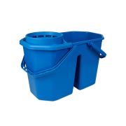 Spaanse mopemmer dubbel incl. korf blauw