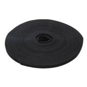 Klittenband / Velcro rol zonder plakstrip zwart 25 m