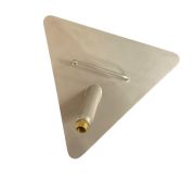 RVS driehoekzuigmond 38 mm