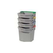 Grijze emmer 5 L met gele hendel Numatic