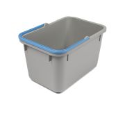 Grijze emmer 17 L met blauwe hendel Numatic