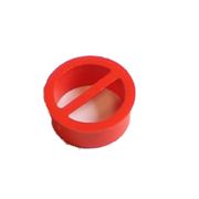 Afsluitdop rood afvoerslang schoonwater