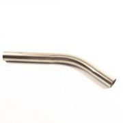 Gebogen RVS zuigbuis 38 mm