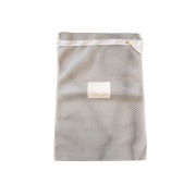Wasnet wit met rits (50x70 cm) rits met trekker bescherming