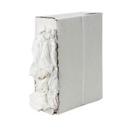 Wegwerp Poetsdoek, witte lakens flanel gesneden, baal 10 kg