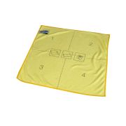 Microvezeldoek vouwinstructie 40x40 cm geel