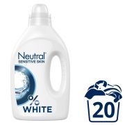 NEUTRAL Vloeibaar Wasmiddel Wit 20 scoops (6 x 1 L)