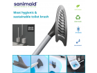 Sanimaid toiletborstel Stockholm wit - muurbevestiging