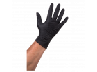 Handschoen Nitril Cat 3 ongepoederd zwart 100 st. S