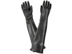 Handschoen natuurrubber zwart 60 cm ME108 mt. 10.5 (XL)