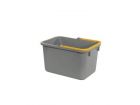 Grijze emmer 17 L met gele hendel Numatic