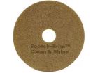 Vloerpad 3M Scotch-Brite Clean & Shine 15" geel (5 st.)