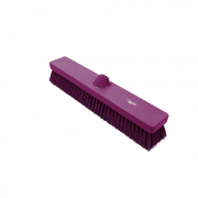 Hillbrush bezem medium 45 cm anti bact. paars