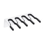 Hillbrush wandhouder 4 stelen 20 cm wit