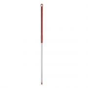 Hillbrush steel alu gekleurde grip 150 cm rood