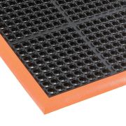 Anti - Vermoeidheidsmat 97x163 cm oranje/zwart