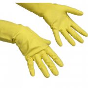 Huishoudhandschoenen geel mt. L