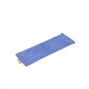 Microvezel vlakmop blauw 46x16 cm pocket en flap 2 ringen