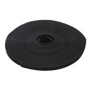 Klittenband / Velcro rol zonder plakstrip zwart 25 m