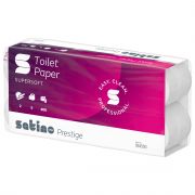 064590 Satino Prestige Toiletp. Superzacht cellulose 2-lgs