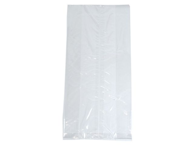 Zijvouwzakjes HDPE 18/4 x 35 cm 10My transp. 1000 st.