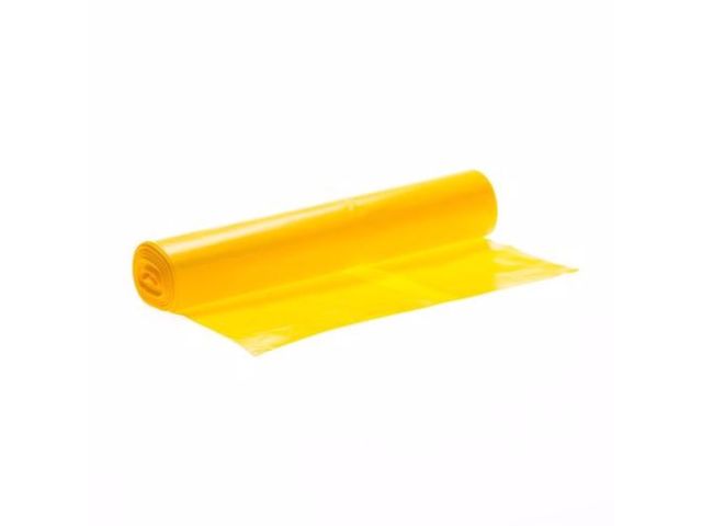 Afvalzak HDPE 58x100 cm T23 geel (25 rol à 20 st.)