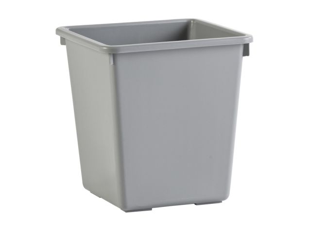 VB 045433 Afvalbak vierkanttaps grijs 27 L (30x30x36 cm)