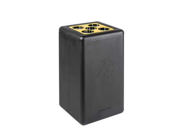 VB 193325 Circulaire bekerbak Brickbin cups 65L zwart/geel