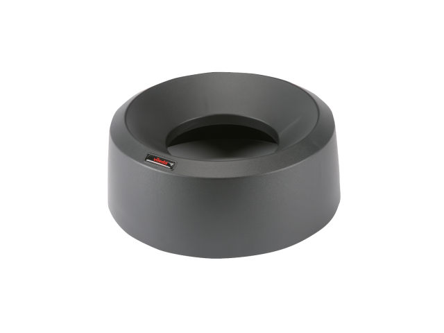 Iris Round deksel open zwart (38x15 cm)