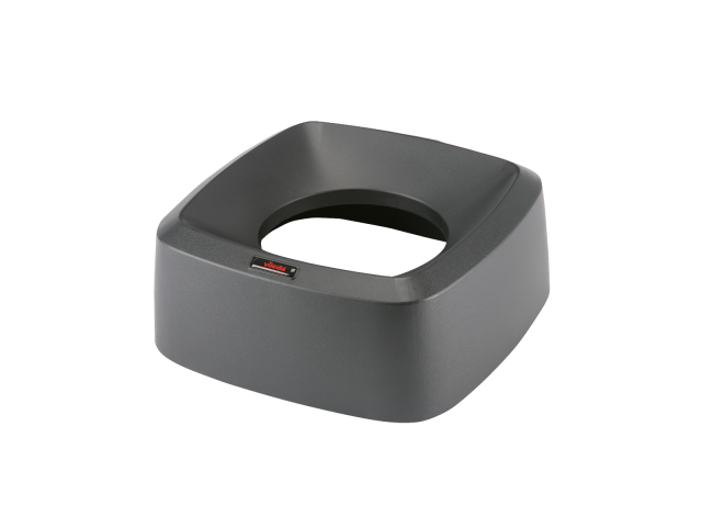 Iris Square deksel open zwart (39x39x15 cm)