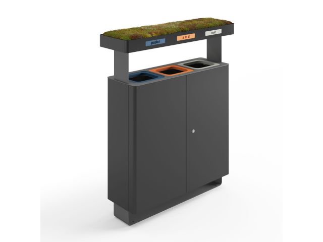 BinBin Generation Outdoor 90L x 3 zwart