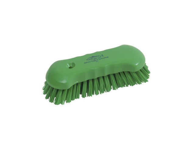 Hillbrush werkborstel hard gebogen rug 20 cm groen