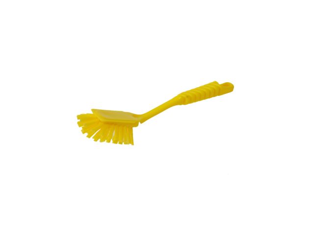 Hillbrush afwasborstel medium 27 cm geel