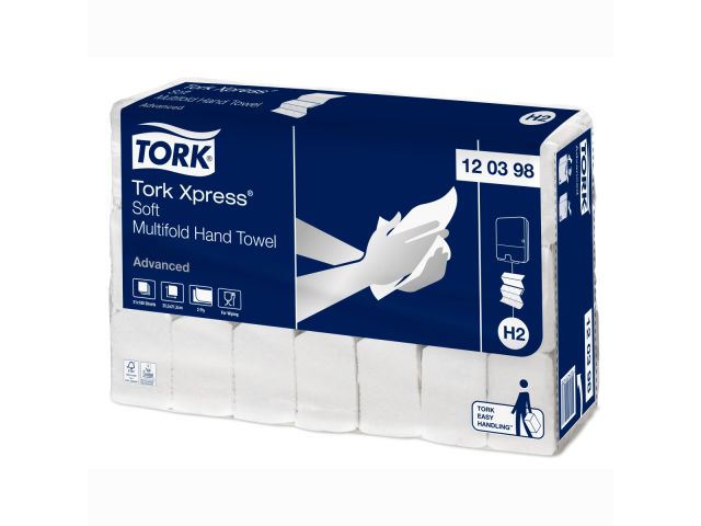Tork Xpress Zachte Multifold Handdoek 2lg wit H2 Advanced
