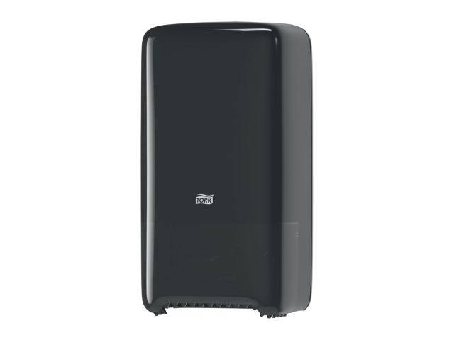 Tork Twin Mid-size Toiletpapier Dispenser zwart kunststof T6